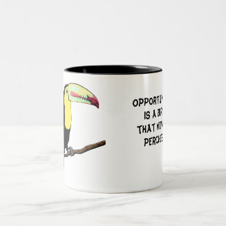 2 Couleurs Toucan oiseau tasse Editable