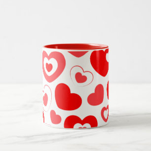 2 Couleurs Toute la tasse d'impression cardiaque
