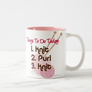 2 Couleurs Tricoteuses pour faire la tasse de liste
