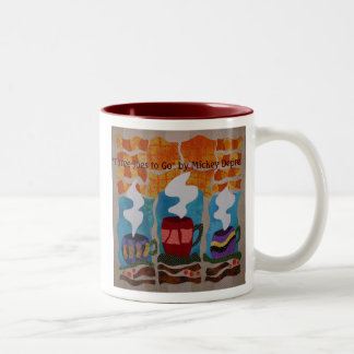 2 Couleurs "Trois Joes à aller" tasse de café