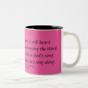 2 Couleurs Un DIEU EST la tasse Stephanie Hutchinson du vers