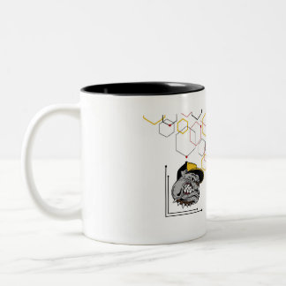 2 Couleurs Une tasse bicolore d'hexagone-Pitti