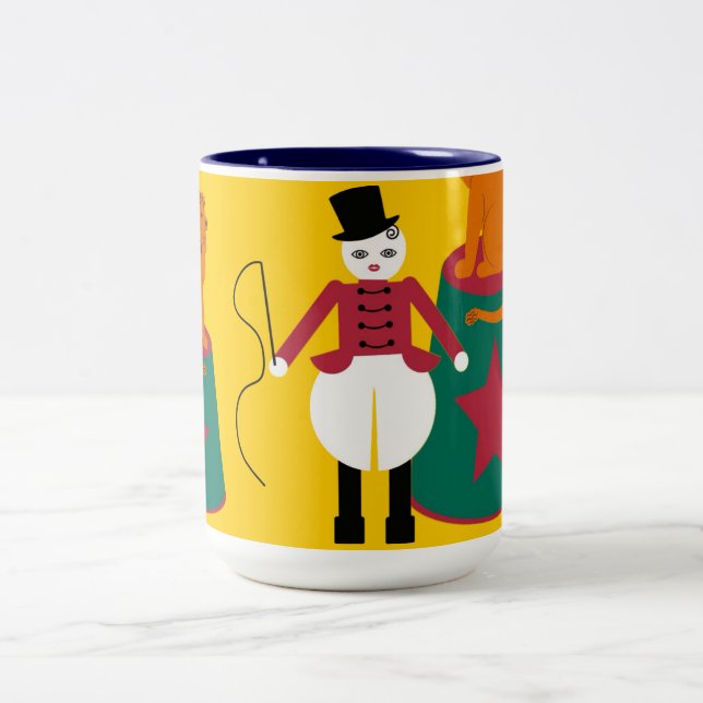 2 Couleurs Une tasse plus docile de lion de Cirque de (Centre)