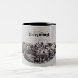 2 Couleurs Vcksburg, tasse du Mississippi