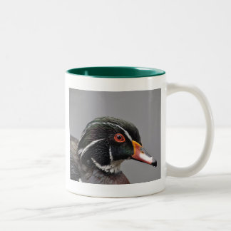 2 Couleurs Vert à deux tons de tasse de canard en bois