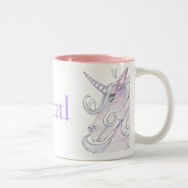 2 Couleurs Violette la tasse de licorne