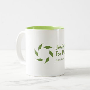 2 Couleurs Voix juive pour la tasse de paix