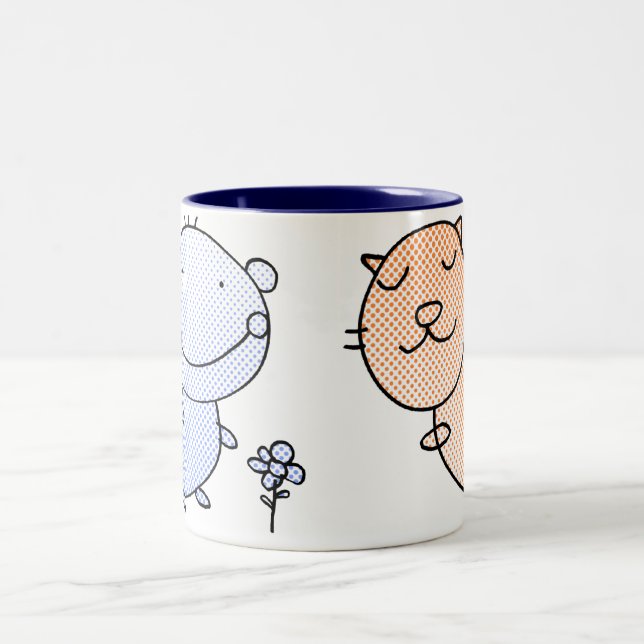 2 Couleurs Votre tasse (Centre)