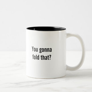 2 Couleurs "Vous allant plier cela ?" tasse de café