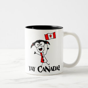 2 Couleurs Yay Canada ! Tasse