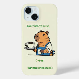2. Cute Capybara Journal Case-Mate iPhone Hülle