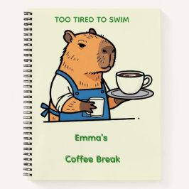 2. Cute Capybara Journal Notizbuch