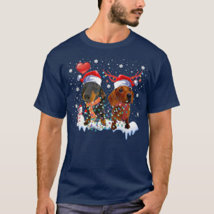 2 Dackel Scarf T-Shirt