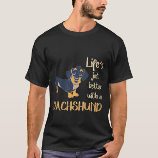 2 Das Leben ist einfach besser mit einem Dachshund T-Shirt