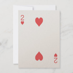 2 de Coeurs Jeu Carte Las Vegas Gamer Mariage