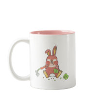2 designs Cute hungry & somptueux bébé lapin Mug
