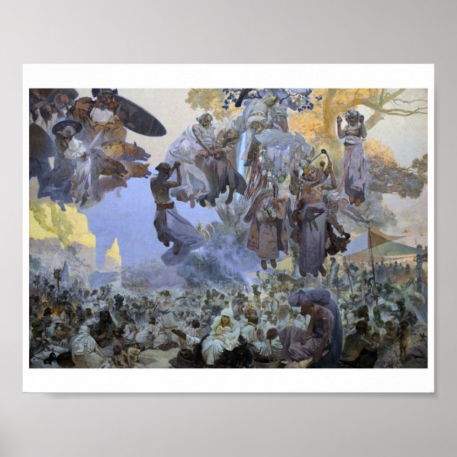 2. Die Feier von Svantovit, Mucha Poster (Vorne)