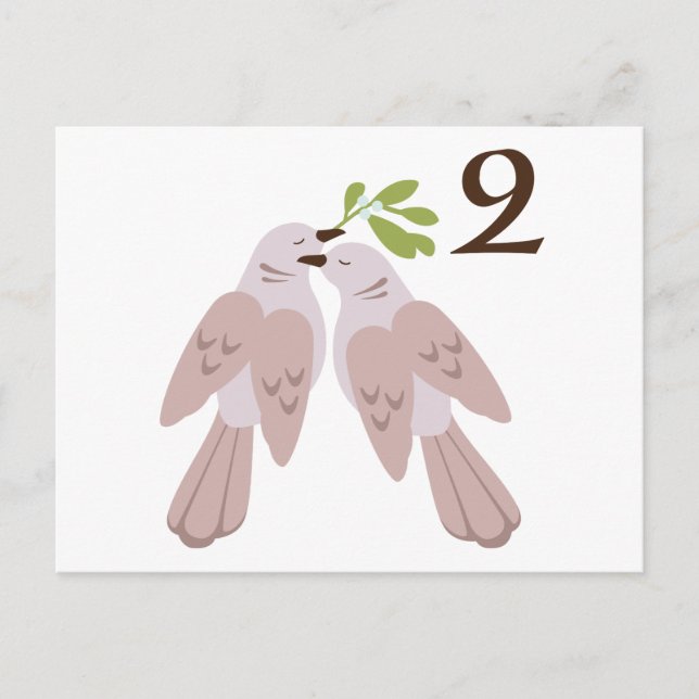 2 Doves Postkarte (Vorderseite)