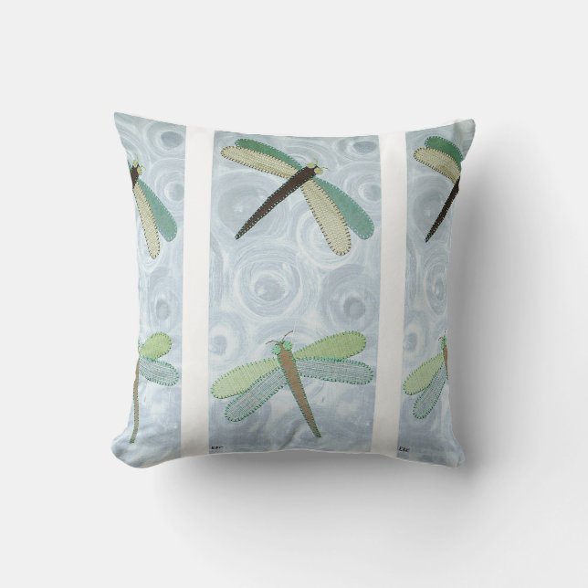2 Dragonflies #1 Kissen (Vorderseite)