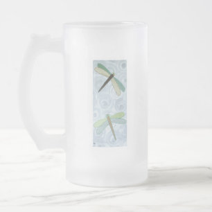 2 Dragonflies #1 Mattglas Bierglas