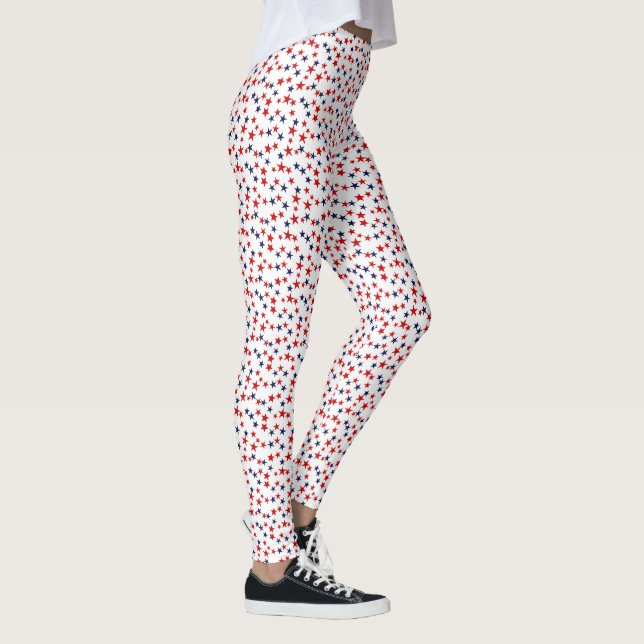 2 Ebene - Sterne Red NB DIY Was Leggings (Rechts)