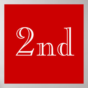 2. Eigener Text. Rot und Weiß. Poster