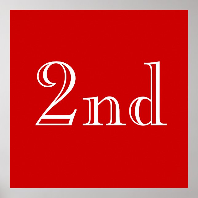 2. Eigener Text. Rot und Weiß. Poster (Vorne)