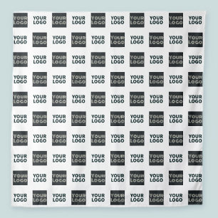 2 Einfaches mehrfaches Logo   weiß Wandteppich