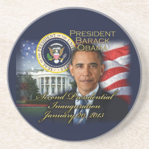 2. Einweihung Präsidenten-Obama Getränkeuntersetzer