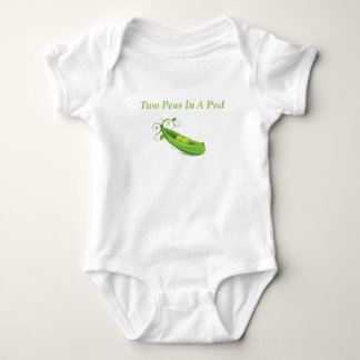 2 Erbsen in einer Hülse, in einem Baby-Strampler), Baby Strampler