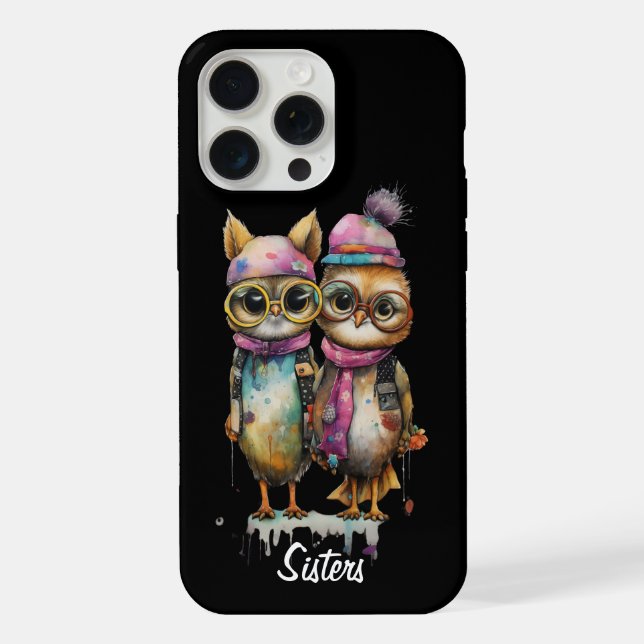 2 Eulenkätzchen  iPhone 15 Pro Max Hülle (Rückseite)