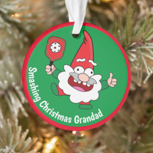 🎅 🤶 2 faces personnalisable de Noël pickleball