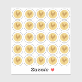 2-farbiger Hühneraufkleber zur Wahl Aufkleber