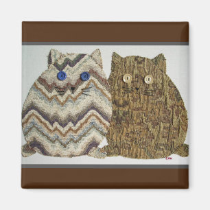 2 Fat Cats #1 Magnet