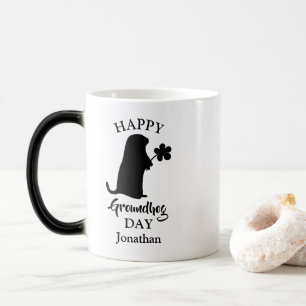 2. Februar Happy Groundhog Day Personalisiert Na Verwandlungstasse
