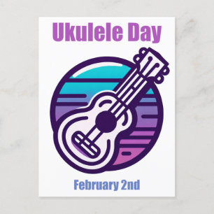 2. Februar - Ukulele Day Postkarte