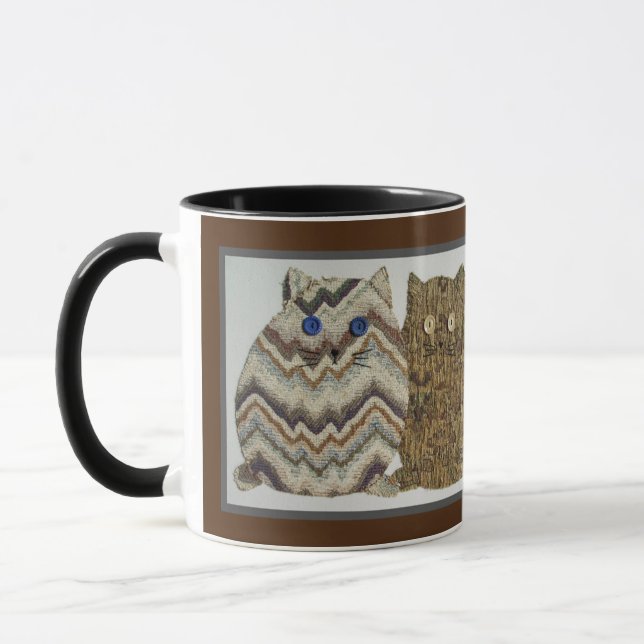 2 Fett Katzen #1 Tasse (Links)