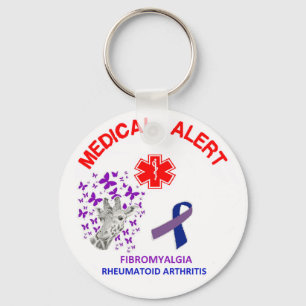 2 Fibromyalgia and Rheumatoid Arthritis Key chain Schlüsselanhänger