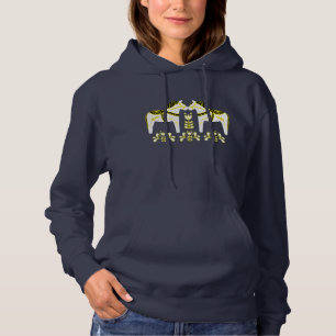 2 Folk Dala Pferde, schwarz/weiß/gelb/andalusisch Hoodie