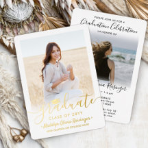 2 Foto Abschluss Celebration Moderne Schrift