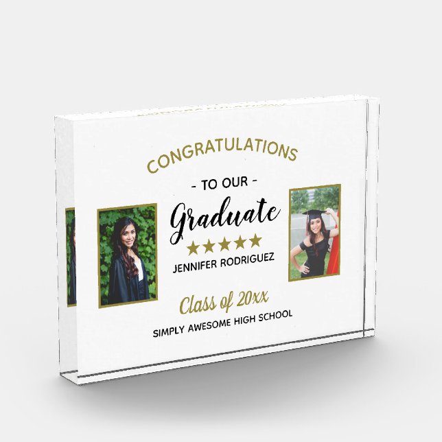 2 Foto Abschluss Herzlichen Glückwunsch Graduate C (Links)