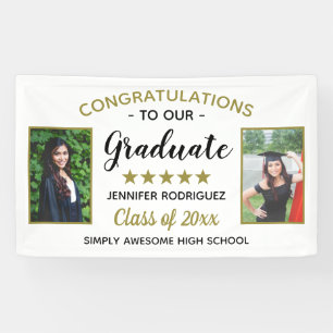 2 Foto Abschluss Herzlichen Glückwunsch Graduate C Banner