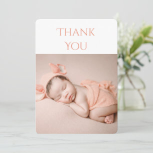 2 Foto Baby Dankeschön Karte