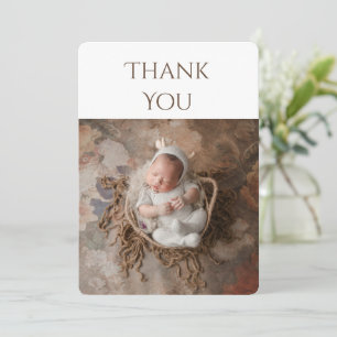 2 Foto Baby Dankeschön Karte