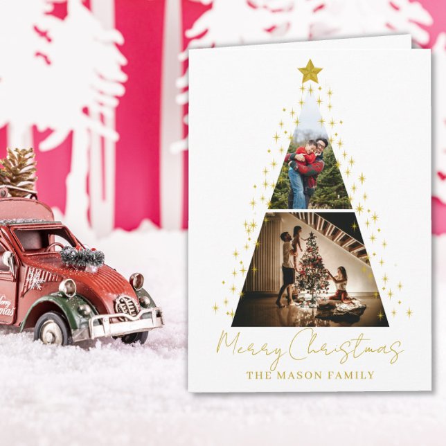 2 Foto Baumförmige Weihnachtskarte Karte (Von Creator hochgeladen)