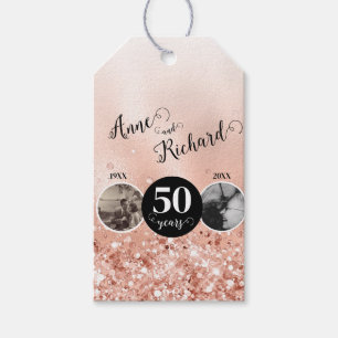2 Foto Dann und jetzt JEDES JAHR Hochzeit Jubiläum Geschenkanhänger