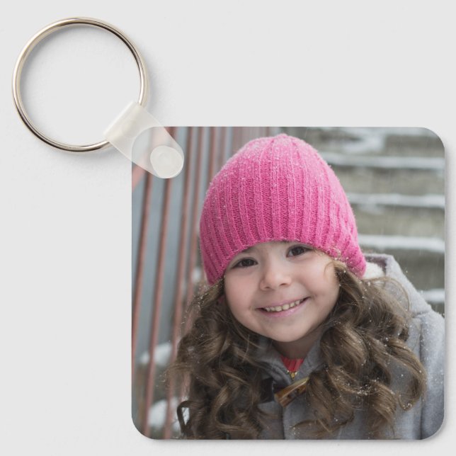 2 Foto Doppelseitiges Niedliches Geschenk leicht h Schlüsselanhänger (Vorderseite)