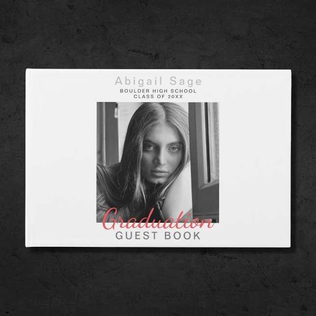 2 Foto Einfach Moderner Minimalistischer Abschluss Gästebuch (Von Creator hochgeladen)