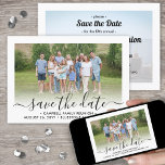 2 Foto Family Wiedersehen Party Modernes, elegante Save The Date<br><div class="desc">Laden Sie Familienmitglieder ein, mit dieser eleganten 2-Foto-Einladung für ein Wiedersehen-Picknick, Grillen oder Party Save the Date. Alle Texte und Bilder sind einfach zu anpassen. (IMAGE PLACEMENT TIP: Eine einfache Möglichkeit, die Fotos so zu zentrieren, wie Sie gewollt haben, besteht darin, sie einzuschneiden, bevor Sie sie auf die Zazzle-Website hochladen.)...</div>