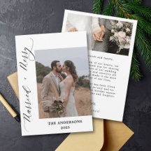 2 Foto Frohe Verheiratete Drehschrift Hochzeit Wei